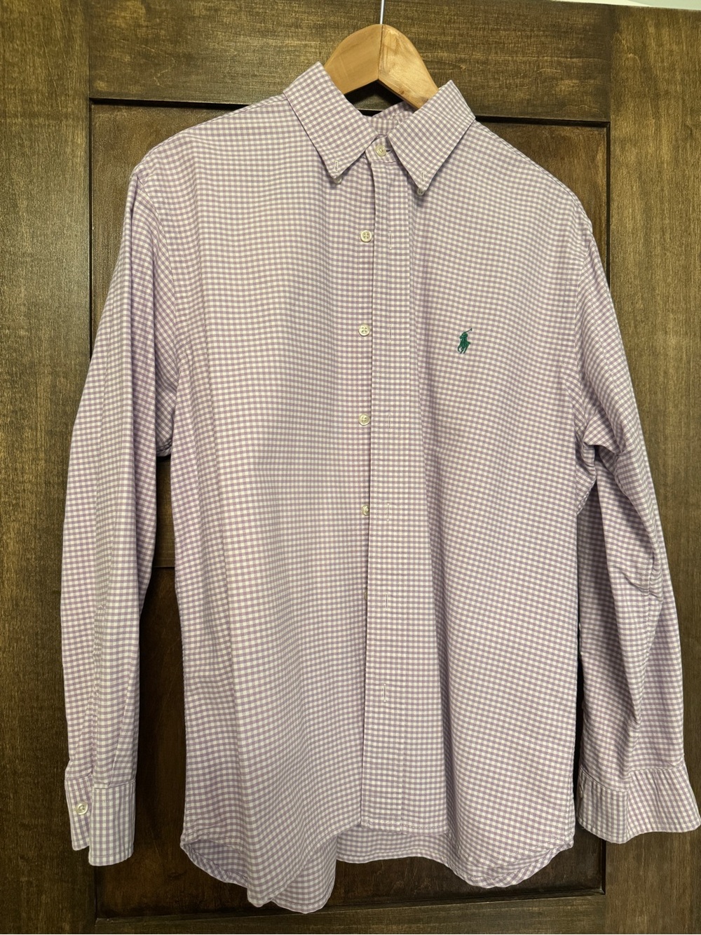 Ralph Lauren Oxford Cloth Button Down Button n Lavender Gingham